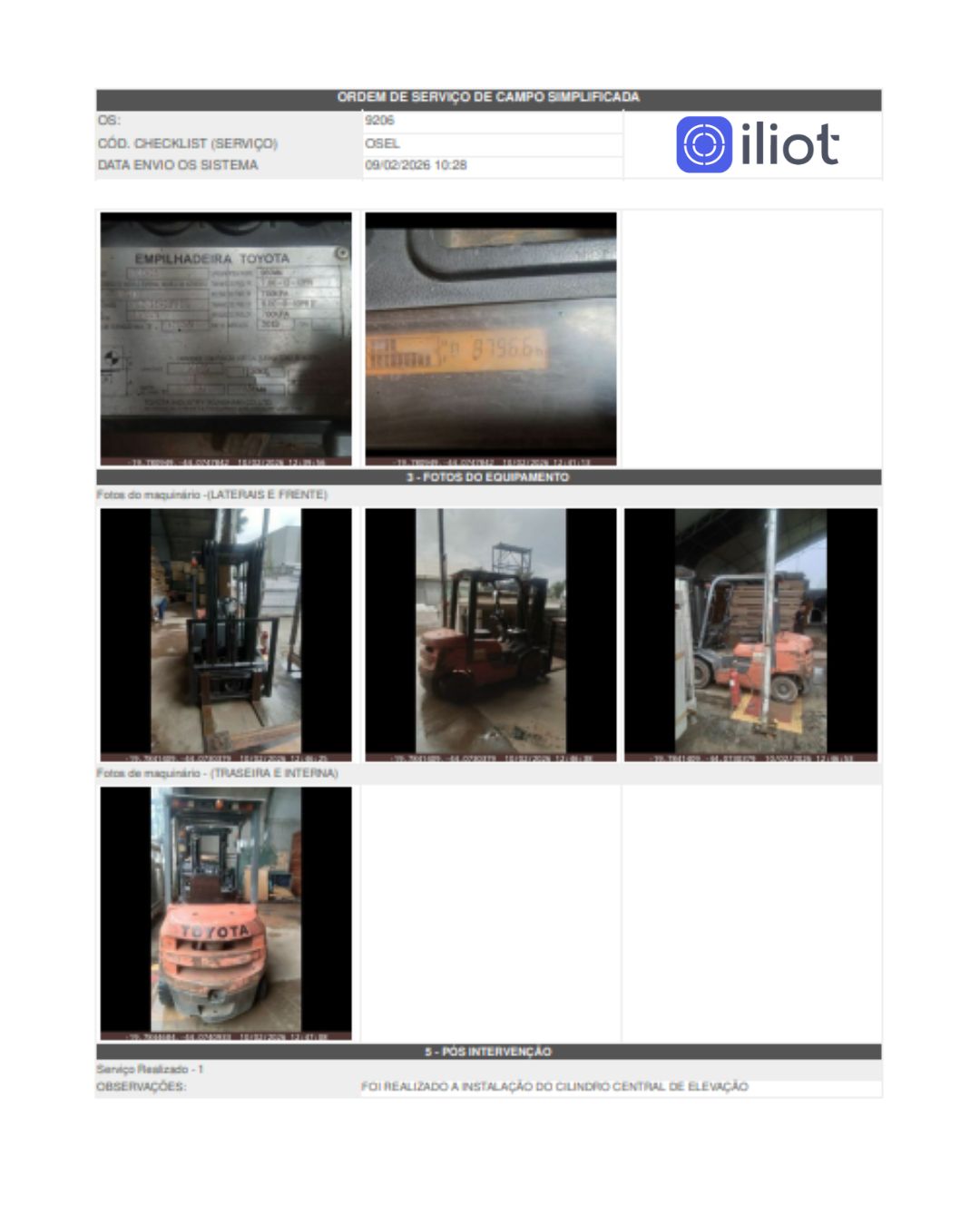 OS Empilhadeiras - Gestão de Frota